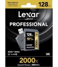 LEXAR SDXC 128 GB 300M/S RDR UHS-II 2000X+ ADAPTADOR USB 3.0