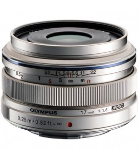 OLYMPUS M. ZUIKO 17MM F1.8 PRATA