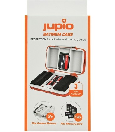 JUPIO CASE FOR BATTERIES AND MEMORY CARDS.