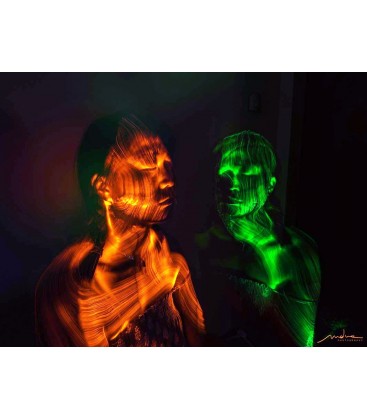 LIGHTPAINTING P PINCEL DE FIBRA ÓPTICA VERDE