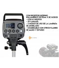 GODOX FLASH MS300 CON RECEPTOR X I