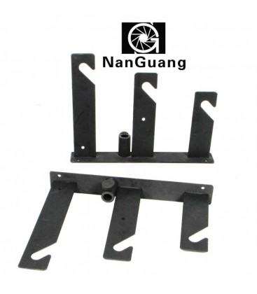 NANGUANG SOPORTE  FONDOS/ TRIPLE GANCHO PARA PARED Y PIES NG-M003S