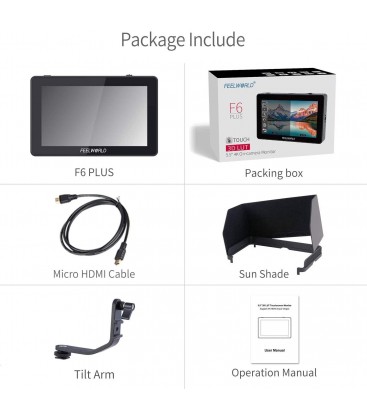 FEELWORLD F6 PLUS 5.5" 4K MONITOR-TOQUE REF: FW004