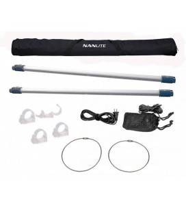 CROMALITE LED NANLITE 2X PAVOTUBE WITH BATTERY 15C KIT