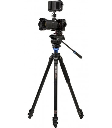 KIT VIDEO TREPPIEDE BENRO IN ALLUMINIO CON S4 PRO REF. A2573FS4PRO