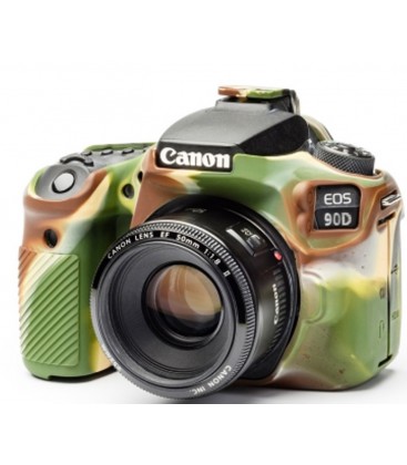 EASYCOVER FUNDA SILICONA P/ CANON 90D CAMUFLAJE