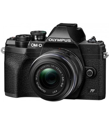 OLYMPUS OM-D E-M10 MARK IV + 14‑42MM F3.5‑5.6 AND 40‑150MM F4‑5.6 R PANCAKE KIT - BLACK