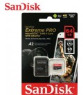 SANDISK TARJETA EXTREME MICRO SD 64GB 170M/S