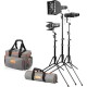 GODOX FOCUSING LED LIGHT S30 (3 LUCES MÁS ACCESORIOS)...KIT ESTUDIO