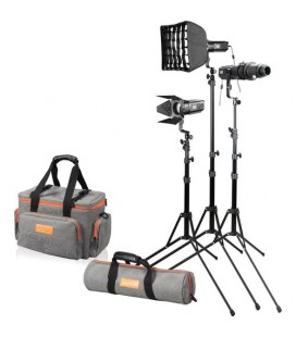 GODOX FOCUSING LED LIGHT S30 (3 LUCES MÁS ACCESORIOS)