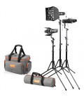 GODOX FOCUSING LED LIGHT S30 (3 LUCES MÁS ACCESORIOS)