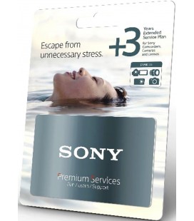 CARTE DE GARANTIE PROLONGÉE DE 3 ANS SONY