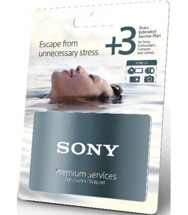 SONY TARJETA GARANTÍA EXTENDIDA 3 AÑOS