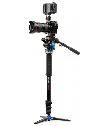 MONOPIE VIDEO ALUMINIO A48FDS6PRO,Benro Connect Video , base de 3 patas y cabezal S6 PRO