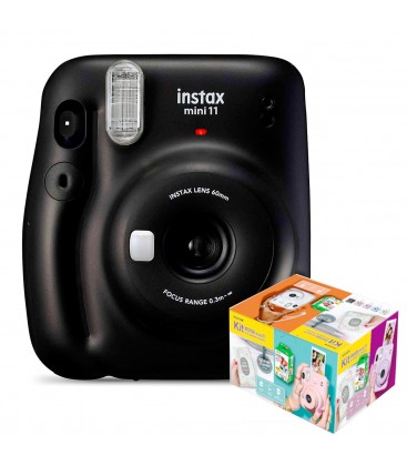 FUJIFILM INSTAX MINI 11 WONDERFUL KIT NEGRO