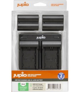 JUPIO DOUBLE CHARGER + 2 FUJI W235 BATTERIES REF. CFU1002