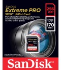 SANDISK EXTREME PRO SDXC 256GB  -  170MB/s