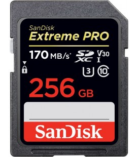 SANDISK EXTREME PRO SDXC 256GB  -  170MB/s