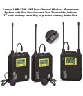 LENSGO MICROFONO SISTEMA WIRELESS 328C PRO 2TX+1 RX