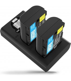 NEWELL DOPPELLADEGERÄT + 2 BATTERIEN LP-E6N