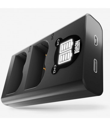 NEWELL DOPPIO CARICABATTERIE + 2 BATTERIE EN-EL14