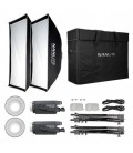 NANLITE KIT 2 FOCOS LED FS-150 185W. 5600K - KIT ILUMINACIÓN CONTINUA