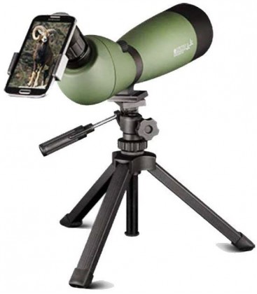 KONUS 80C TELESCÓPIO - 20-60X80 - COM ADAPTADOR PARA CELULAR E TRIPÉ.