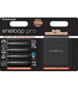 PANASONIC PILAS 2450MAH 4 AA ENELOOP + ESTUCHE