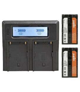 JUPIO CARICATORE DOPPIO + 2 BATTERIE P/SONY F970 RIF. JPL0970