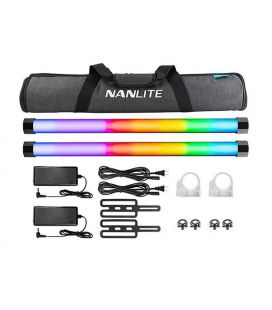 CROMALITE LED KIT 2X NANLITE PAVOTUBE II - 15X CON BATERIA