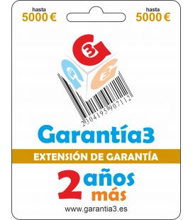 GARANTÍA3 EXTENSIÓN DE GARANTÍA HASTA 5000 EUROS