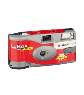 AGFA DISPOSABLE CAMERA LeBOX - ISO 400 - 27 PHOTOS W/FLASH