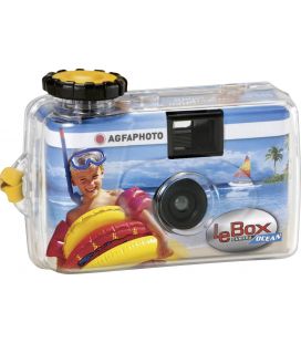 APPAREIL PHOTO JETABLE AGFA LeBOX OCEAN 400 ISO - 27 PHOTOS