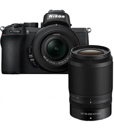 NIKON Z50 + 16-50MM + 50-250MM +TARJETA +E BOOK KIT