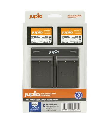 JUPIO KIT 2 BATERIAS BLX-1 2280mAh + CARGADOR DOBLE