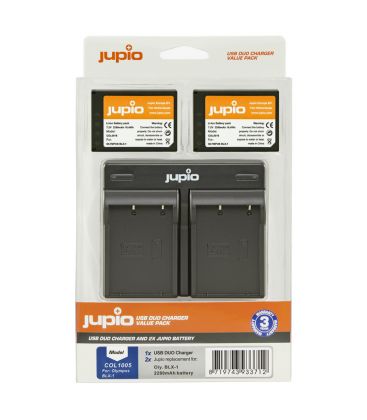 JUPIO KIT 2 BATERIAS BLX-1 2280mAh + CARREGADOR DUPLO