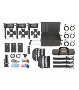 GODOX KIT LED S60 X 3 CABEZALES S60-D