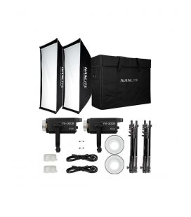 KIT 2 LED-LAMPEN NANLITE FS-300B 350W BI-COLOR
