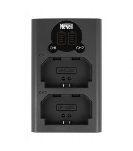 NEWELL DOUBLE CHARGER + 2 BATTERIES XTRA POWER SET XL. NP FZ100