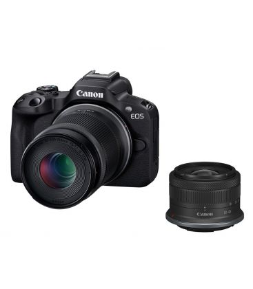 CANON R50 NEGRA + RF-S 18-45 MM IS STM + RF-S 55-210 MM IS STM