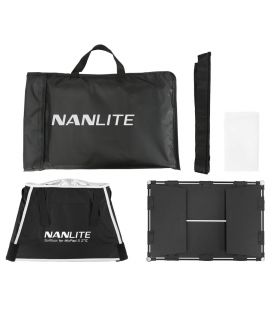 NANLITE BARNDOORS + SOFTBOX SET FOR MIXPAD II 27C