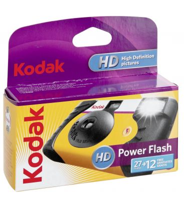 KODAK CAMARA POWER FLASH 27+12 EXP. UN SOLO USO