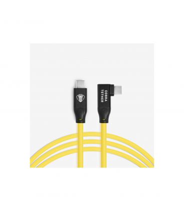 COBRA TETHER CABLE USB-C A USB-C 90º 5M AMARILLO