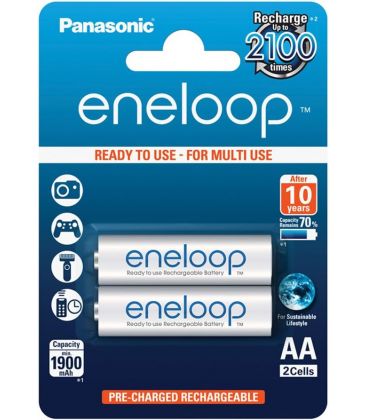 PANASONIC ENELOOP BATERIAS R6X2 AA 1900MAH