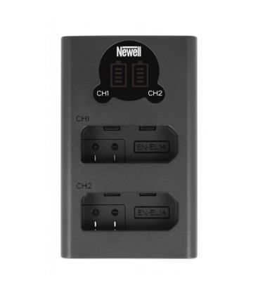 NEWELL CARICATORE DL-USB-C + 2 BAT. EN-EL14