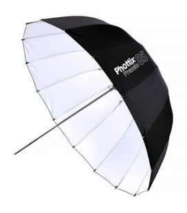 PHOTTIX WHITE UMBRELLA PREMIUM 85CM + TRANSLUCENT DIFFUSER P85375