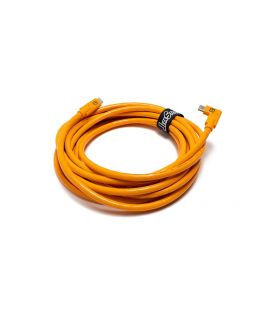 TETHERPRO CÂBLE USB-C À USB-C ANGLE DROIT RÉF. CUC15RT-ORG