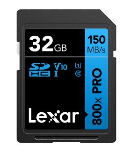 LEXAR CARTÃO SDHC 800X PRO BLUE 32GB UHS-1 V10 150MB/S