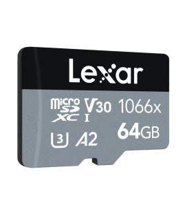 LEXAR CARTÃO MICRO SD SILVER UHS-I 1066X 64GB V30