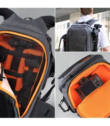 DOOR BACKPACK PHOTO PRAGUE PRO GRAY